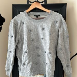 Jcrew pom Pom sweatshirt